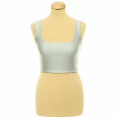 Asos szürke elasztikus szatén top