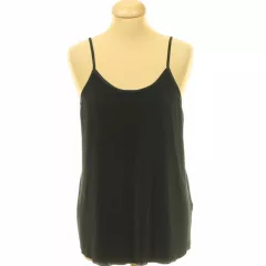 H&M pliszírozott fekete felső