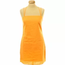 H&M narancssárga lenkeverék ruha