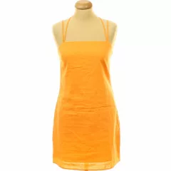 H&M narancssárga lenkeverék ruha