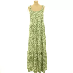 Shein virágmintás zöld ruha