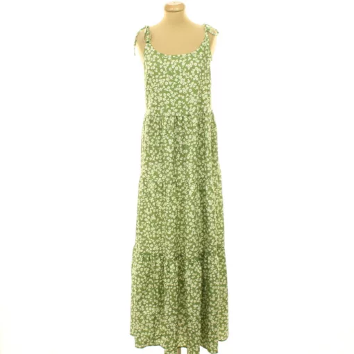 Shein virágmintás zöld ruha