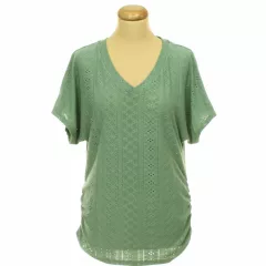 Shein áttört mintás felső