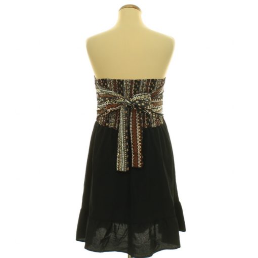 Shein mintás pánt nélküli ruha