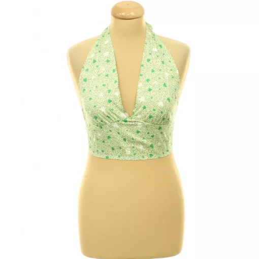 Shein mintás zöld top