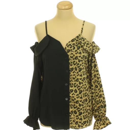 Shein leopárdmintás blúz