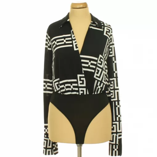 Fashion Nova mintás body-nadrág szett