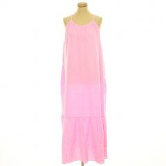 Papaya rózsaszín pamutgéz ruha