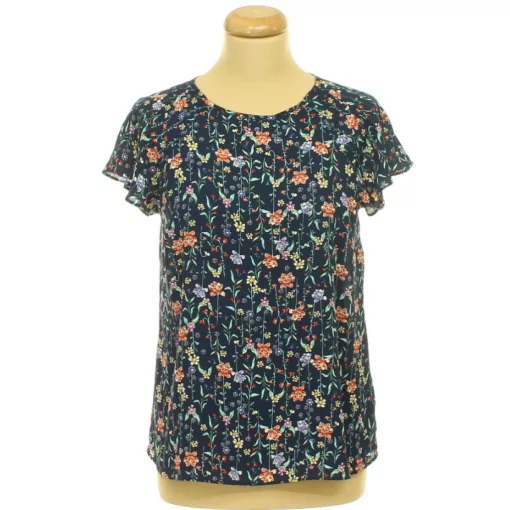 Primark virágmintás kék blúz