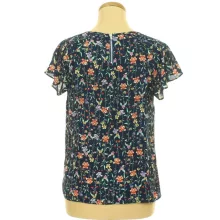 Primark virágmintás kék blúz