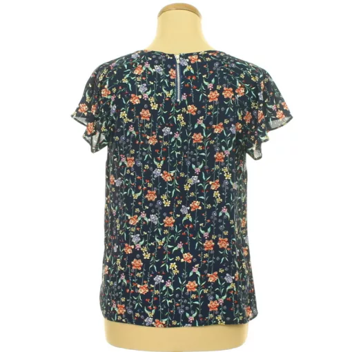 Primark virágmintás kék blúz