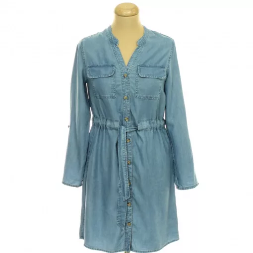 F&F farmerhatású roll-up ujjú ruha
