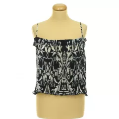 H&M mintás pliszírozott felső