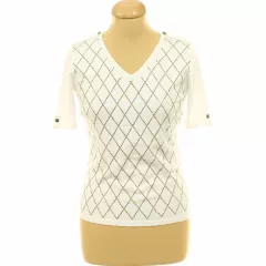 Strasszköves fehér kötött felső