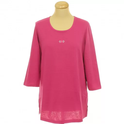 Pink pamut felső