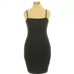 Amisu fekete spagettipántos miniruha