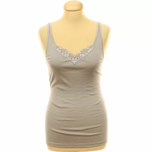 Horgolt csipkés strasszköves trikó