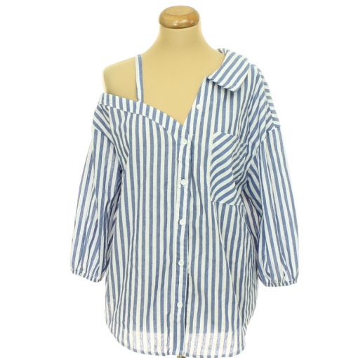 Shein csíkos aszimmetrikus ing