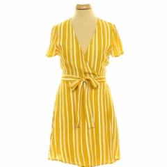 Forever21 csíkos átlapolt ruha