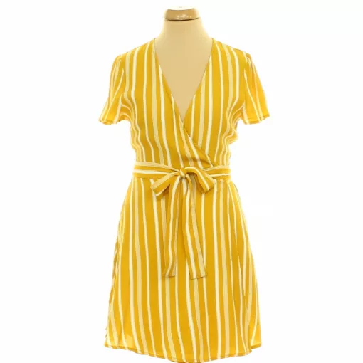 Forever21 csíkos átlapolt ruha