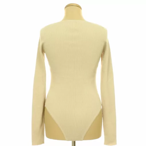 Asos barna bordáskötött body