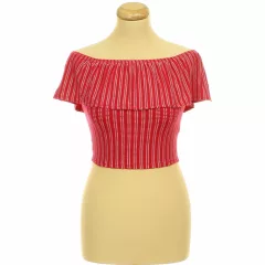 Miss Selfridge mintás piros top