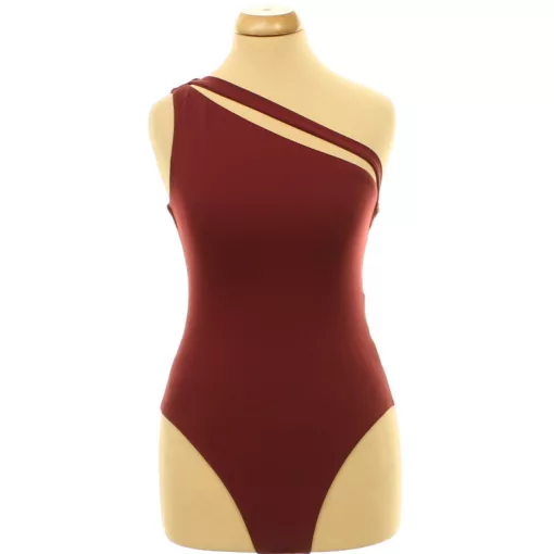 Shein bordó félvállas body