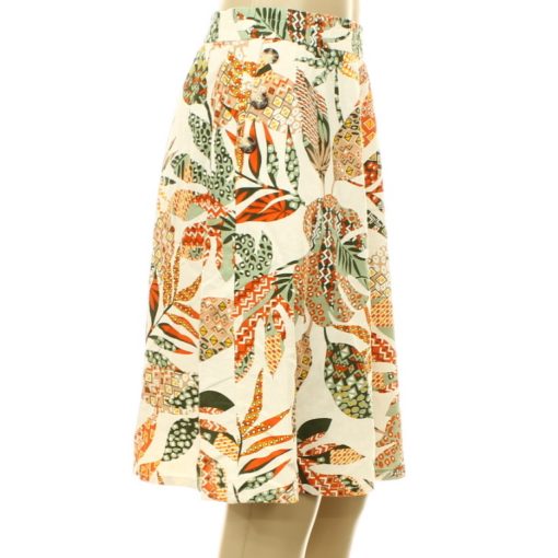 Damart mintás lenkeverék szoknya