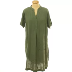 H&M khakizöld viszkóz ruha