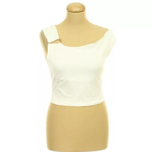 Shein fémdíszes fehér top