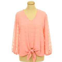 F&F pöttyös muszlin-viszkóz blúz