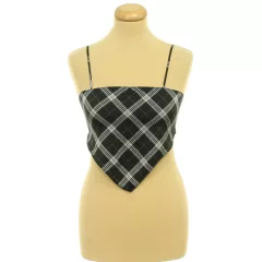 H&M kockás szatén top