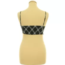 H&M kockás szatén top