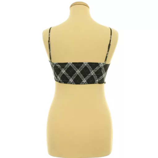 H&M kockás szatén top