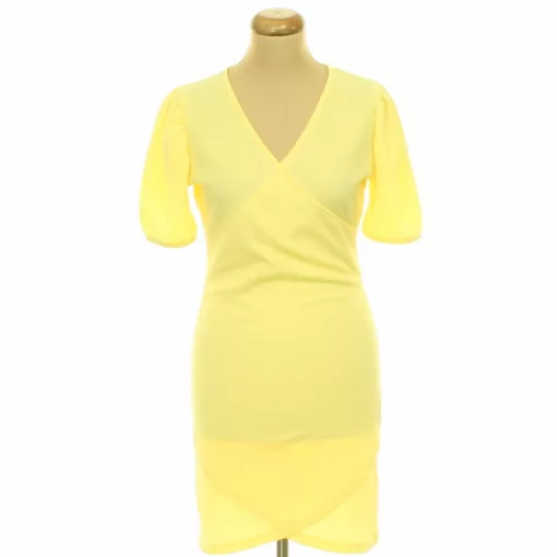 Vero Moda átlapolt sárga ruha