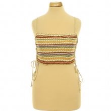 Pull&Bear csíkos horgolt top