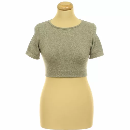 Barna elasztikus sport top
