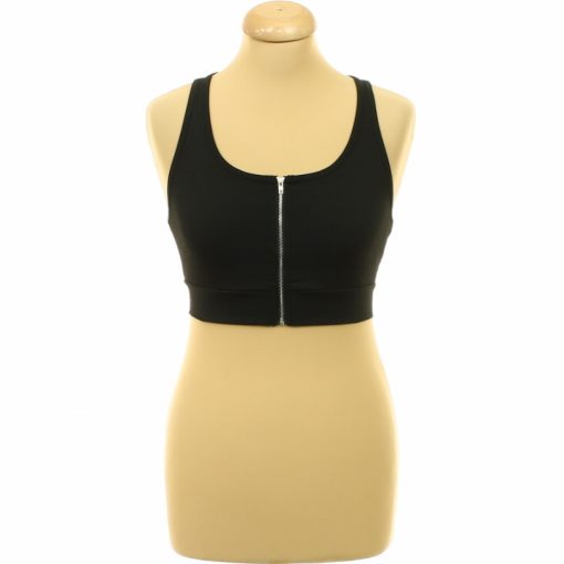 Yozy cipzáras fekete top