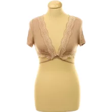 Shein csipkés barna felső