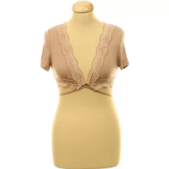 Shein csipkés barna felső