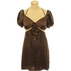 Divided barna szatén ruha