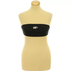 Shein strasszköves fekete top