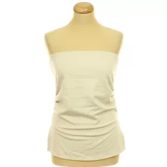 Stradivarius ráncolt bézs top