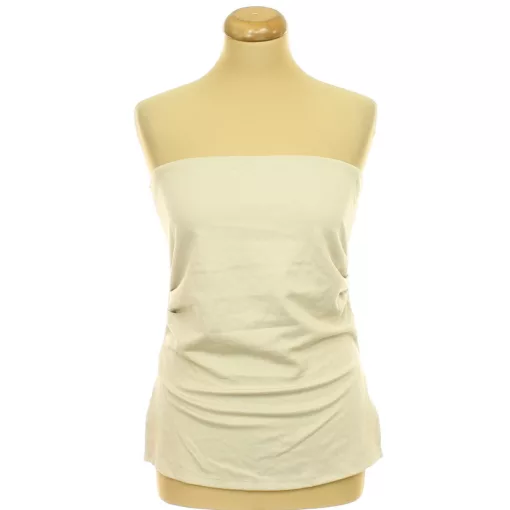 Stradivarius ráncolt bézs top