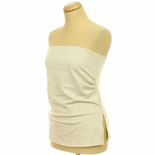 Stradivarius ráncolt bézs top