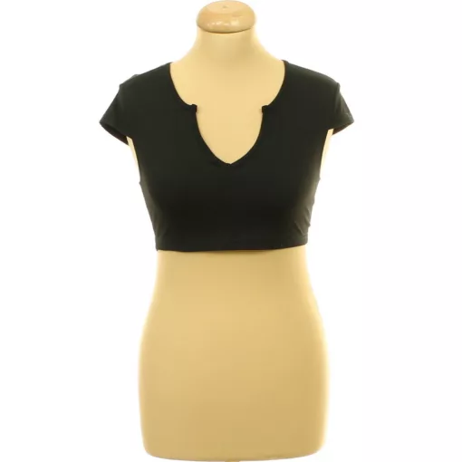 Shein fekete elasztikus top