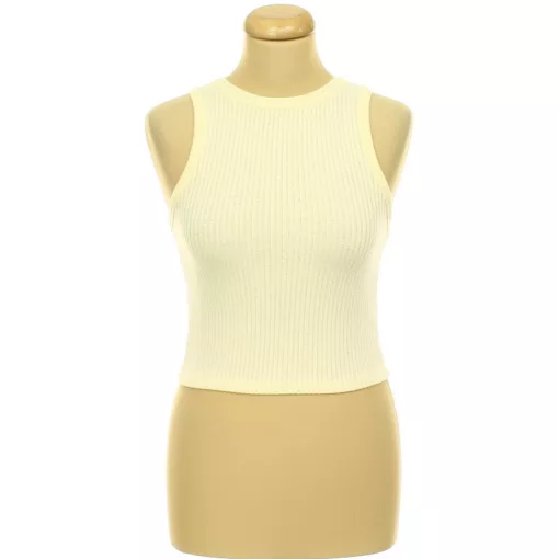 Bershka krémszínű top