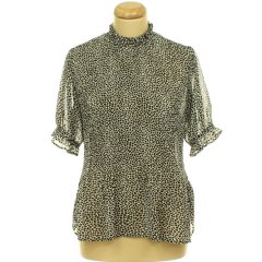 Primark mintás pliszírozott blúz