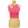 Shein aszimmetrikus pink top