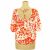 Papaya virágmintás felső